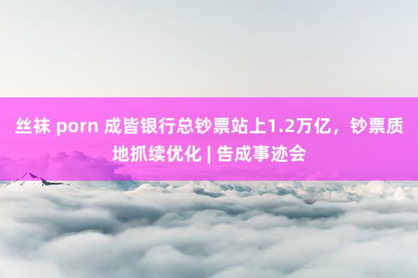 丝袜 porn 成皆银行总钞票站上1.2万亿，钞票质地抓续优化 | 告成事迹会