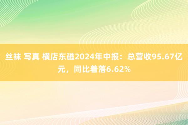 丝袜 写真 横店东磁2024年中报：总营收95.67亿元，同比着落6.62%