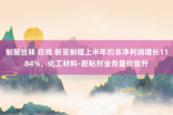 制服丝袜 在线 新亚制程上半年扣非净利润增长1184%，化工材料-胶粘剂业务量价皆升