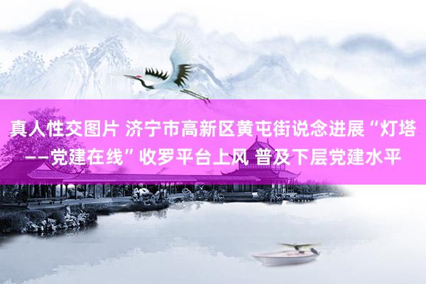 真人性交图片 济宁市高新区黄屯街说念进展“灯塔——党建在线”收罗平台上风 普及下层党建水平